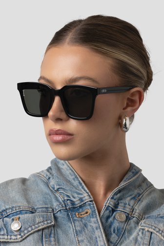 Lunettes de soleil rectangulaires brunes – Fyn de OTRA pour Femmes