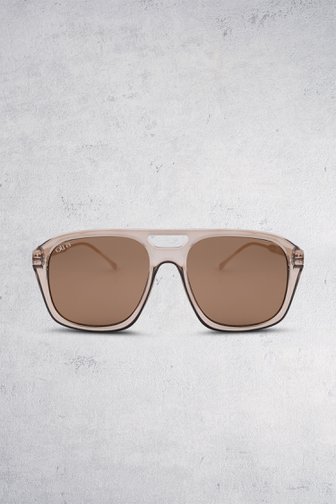 Lunettes de soleil rectangulaires brunes – Reina de OTRA pour Femmes