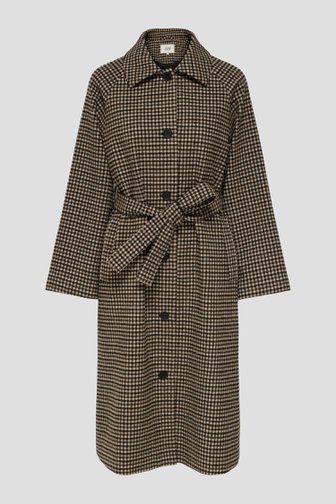 Le devant de Manteau à carreaux marron de JDY pour Femmes