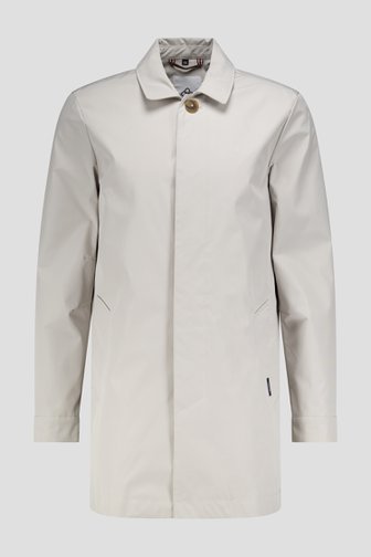 Manteau beige clair déperlant de District pour Hommes