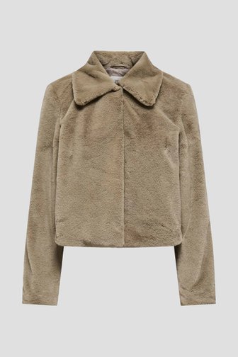 Photo produit 1 de Manteau beige en fausse fourrure de JDY pour Femmes