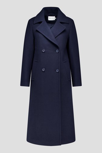 Le devant de Manteau en laine bleu foncé de D'Auvry pour Femmes