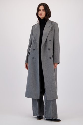 Le devant de Manteau long gris de Louise pour Femmes