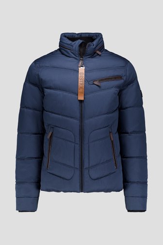 Photo produit 1 de Manteau matelassé bleu de District pour Hommes
