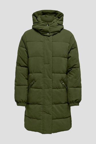 Photo produit 1 de Manteau matelassé mi-long vert foncé de JDY pour Femmes