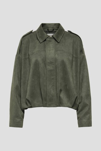 Photo produit 1 de Manteau vert foncé effet suédé de JDY pour Femmes