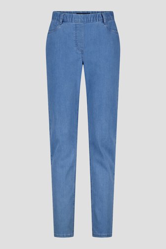 Mediumblauwe jeans met elastische taille -slim fit van Claude Arielle voor Dames