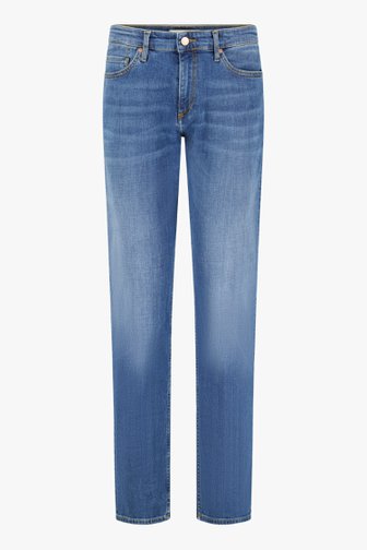 Mediumblauwe jeans met stretch - regular fit - L34 van Liberty Island Denim voor Heren