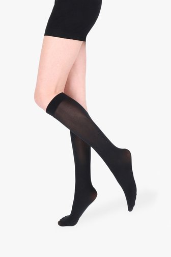 Mi-bas noir - 60 den - 2 paires de Liberty Island pour Femmes