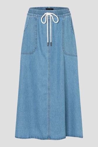 Midi jeansrok met elastische tailleband van More & More voor Dames