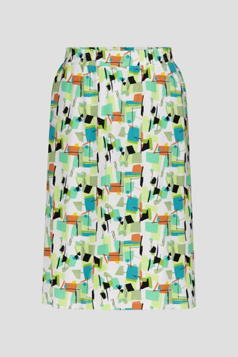Midirok met groene print van Claude Arielle voor Dames