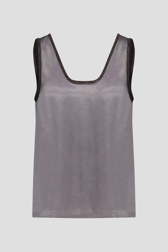 Voorkant van Mouwloze grijze top  door D'Auvry Studio voor Dames