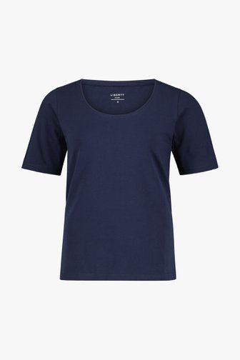 Navy basic T-shirt van Liberty Island voor Dames