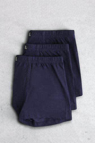Voorkant van Navy boxer - Trunk pants - Set van 3 door Liberty Island voor Heren