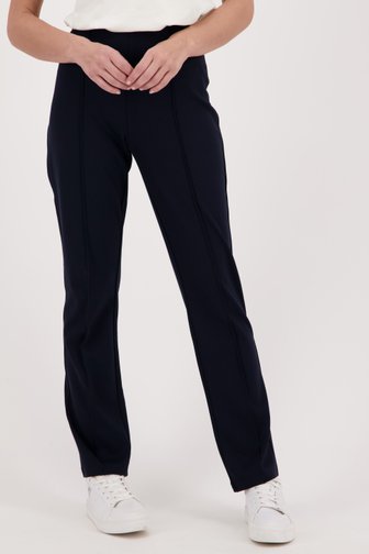 Navy broek met elastische tailleband van Claude Arielle voor Dames