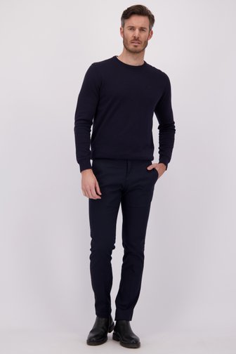 Voorkant van Navy chino - Milano - Slim fit  door Brassville voor Heren