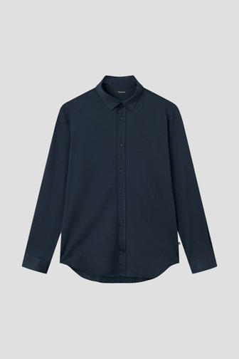 Voorkant van Navy hemd - Regular fit door Matinique voor Heren