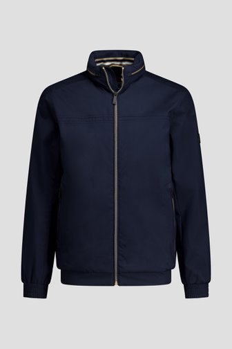 Voorkant van Navy jas met uitritsbare kap door Dansaert Blue voor Heren