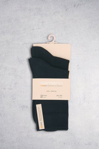 Productfoto 1 van Navy sokken - 2 paar door Camano voor Dames