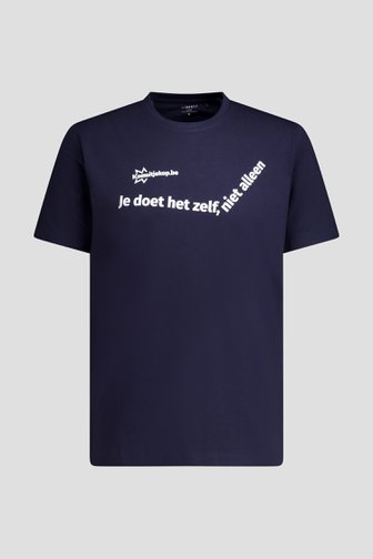 Productfoto 1 van Navy T-shirt – Kom Uit Je Kop  door Liberty Island voor Heren