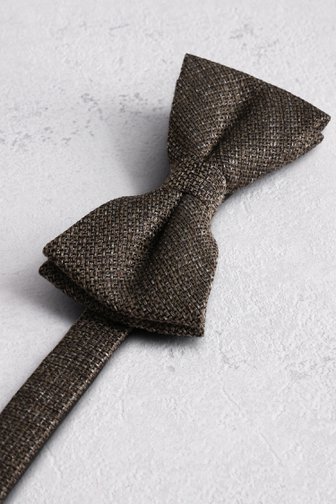 Le devant de Nœud papillon brun chiné de Liberty Island pour Hommes