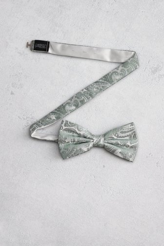 Le devant de Nœud papillon vert clair à motif cachemire de Liberty Island pour Hommes