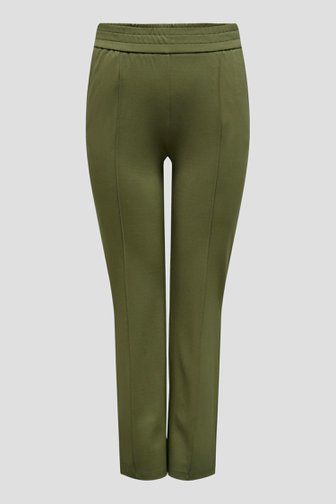 Olijfgroene broek met elastische taille van Only Carmakoma voor Dames