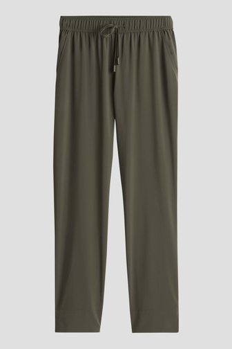 Olijfgroene joggingbroek met elastische tailleband van Opus voor Dames