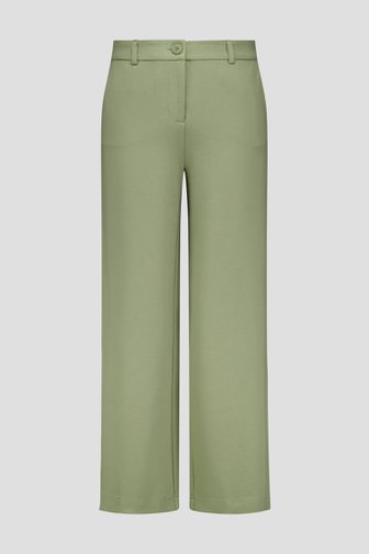 Olijfgroene wijde broek - 7/8 lengte van Libelle voor Dames