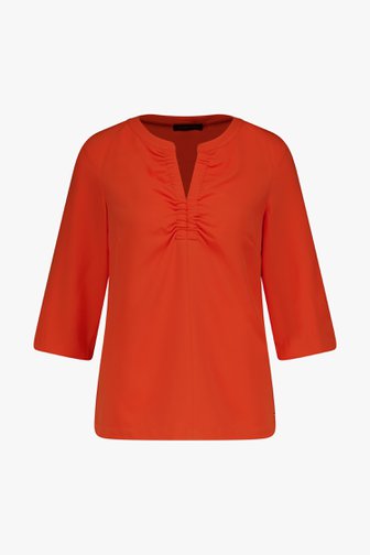 Oranje blouse van Claude Arielle voor Dames