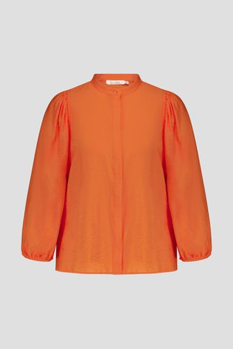 Oranje blouse met ballonmouwen van Liberty Loving nature voor Dames