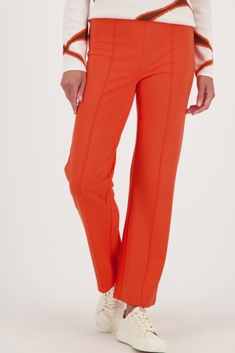 Claude Arielle Oranje broek met stretch