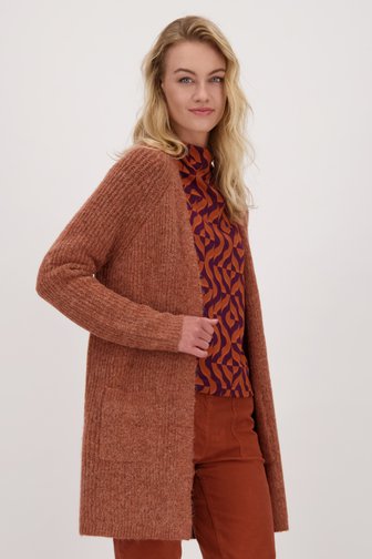 Oranje-bruine cardigan van Libelle voor Dames