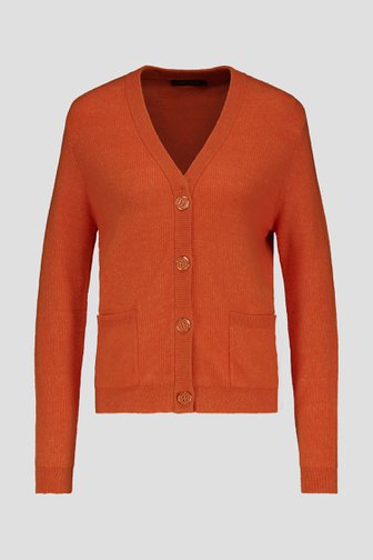 Oranje cardigan met wol van Claude Arielle voor Dames