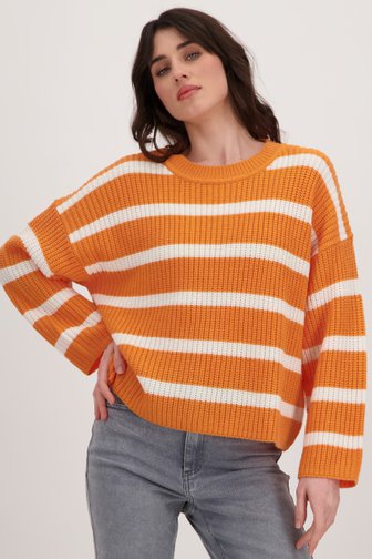 Oranje gestreepte trui van JDY voor Dames
