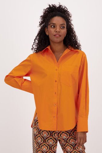 Oranje hemdblouse  van Louise voor Dames