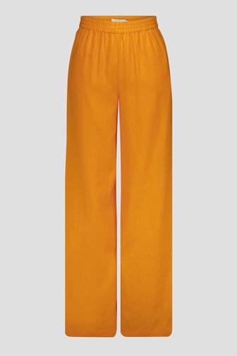 Oranje linnen broek van Liberty Island voor Dames