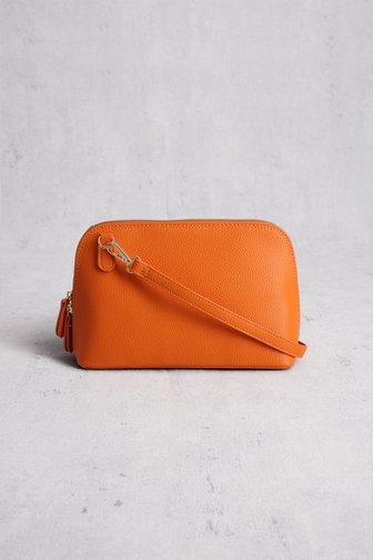 Liberty Island Oranje schoudertas met lederlook