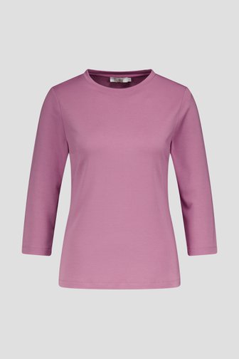 Oudroze T-shirt met 3/4 mouwen van Liberty Loving nature voor Dames