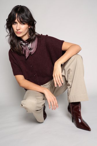 Extra foto 5 van Oversized bruine cardigan door Louise voor Dames
