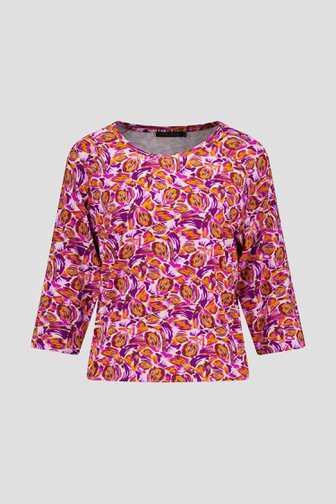 Paars-oranje T-shirt  van Claude Arielle voor Dames