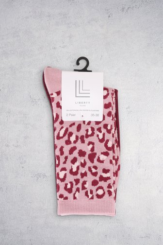 Voorkant van Paarse en roze sokken - 2 paar door Liberty Island voor Dames