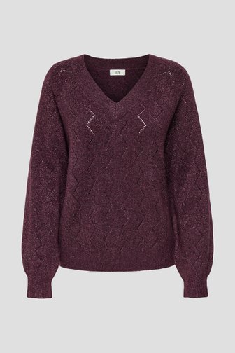 Productfoto 1 van Paarse glittertrui door JDY voor Dames