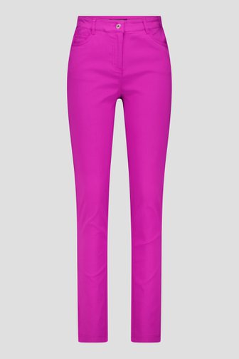 Paarse stretchbroek van Claude Arielle voor Dames
