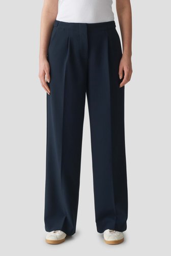 Palazzo bleu foncé avec taille élastique de Opus pour Femmes