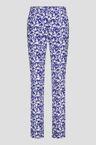 Pantalon à imprimé bleu et blanc de Claude Arielle pour Femmes