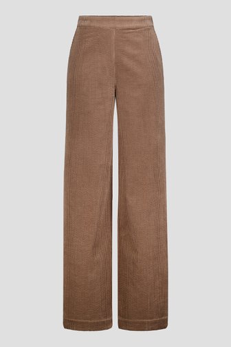 Photo produit 1 de Pantalon ample marron clair en velours côtelé de Libelle pour Femmes