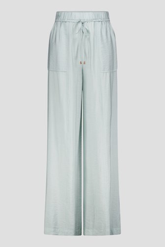 Pantalon ample turquoise en tissu brillant de Louise pour Femmes