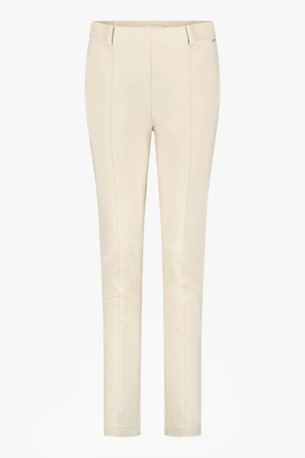 Pantalon beige à taille élastiquée - slim fit de Diane Laury pour Femmes