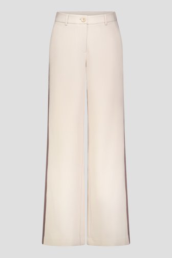 Photo produit 1 de Pantalon beige avec bande latérale de D'Auvry pour Femmes